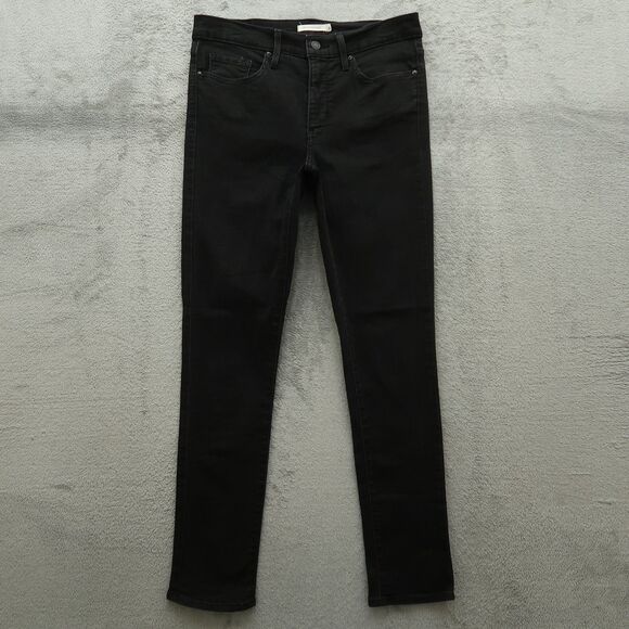 Levi's 311 Jeans Women's Size 30 Black Mid-Rise Shaping Skinny Denim 29" Inseam - Picture 1 of 16